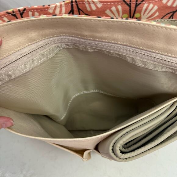 Petunia Pickle Bottom Pink Floral Pathway Backpack Diaper Bag - Picture 7 of 9